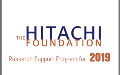 Hitachi Scholarship Research Support Program for 2019