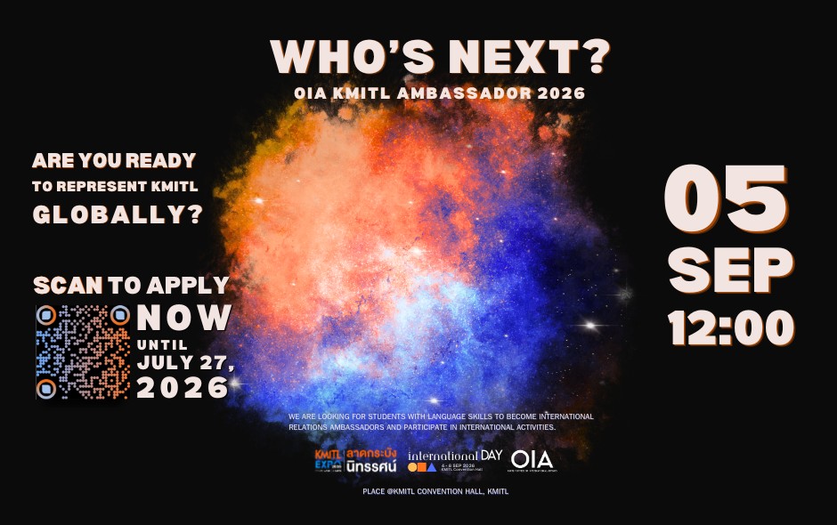 Are you the NEXT OIA-KMITL Ambassador 2026?